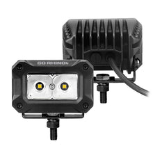 Load image into Gallery viewer, Go Rhino Xplor Bright Series Rectangle LED Spot Light Kit (Surface/Thread Stud Mnt) 3x2 - Blk (Pair) Go Rhino