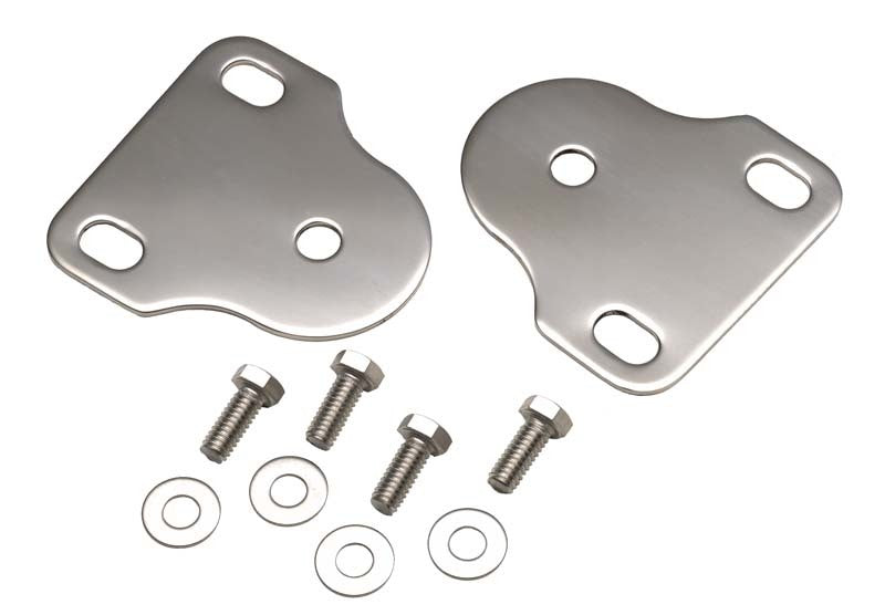 Kentrol 76-95 Jeep CJ/Wrangler YJ Interior Windshield Brackets Pair - Polished Silver Kentrol