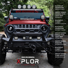 Load image into Gallery viewer, Go Rhino Xplor Bright Series Sgl Row LED Light Bar (Side/Track Mount) 20.5in. - Blk Go Rhino