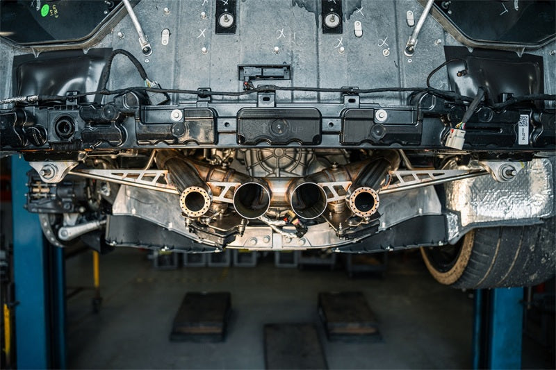 Corsa 2023 Chevrolet Corvette C8 Z06 3in Valved Cat-Back Exhaust Muffler Delete Track System w/o Tip CORSA Performance