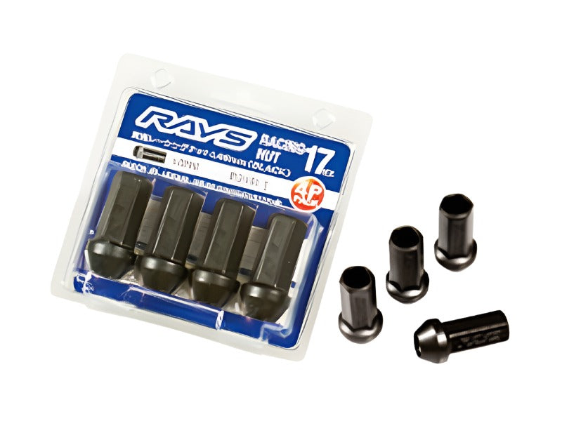 Rays 17 Hex L48 Racing Nut 12x1.5 - Black (4 Pieces) - Black Ops Auto Works