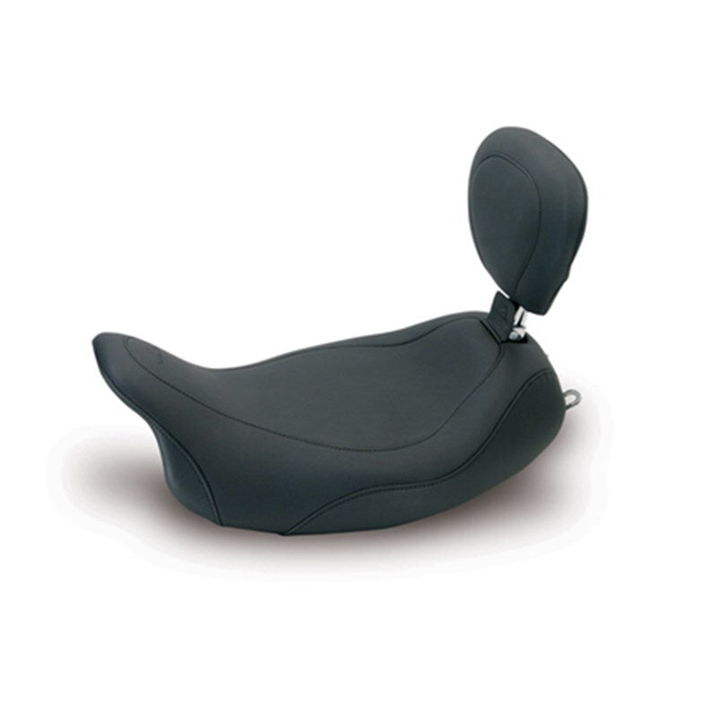 Mustang 08-21 Harley Electra Glide Std, Rd Glide, Rd King, Str Glide Touring Solo Seat -Black Mustang Motorcycle