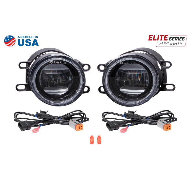 Diode Dynamics Elite Series Type B Fog Lamps - Yellow (Pair)-Fog Lights-Diode Dynamics-195995127327-