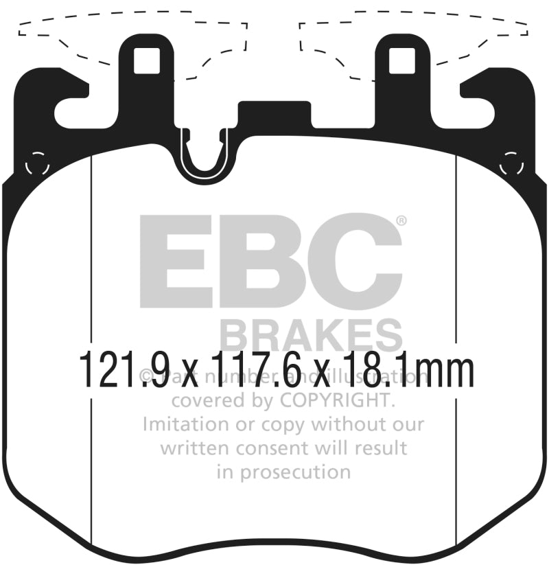 EBC 2019+ BMW X7 Bluestuff Front Brake Pads EBC