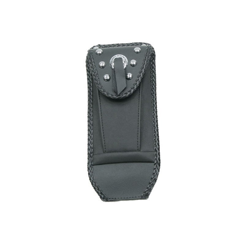 Mustang 65-86 Harley Early FL Touring Tank Bib w/Studs - Black Mustang Motorcycle