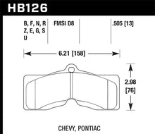 Load image into Gallery viewer, Hawk 78-82 Chevy Corvette H-10 Performance Front Brake Pads Hawk Performance
