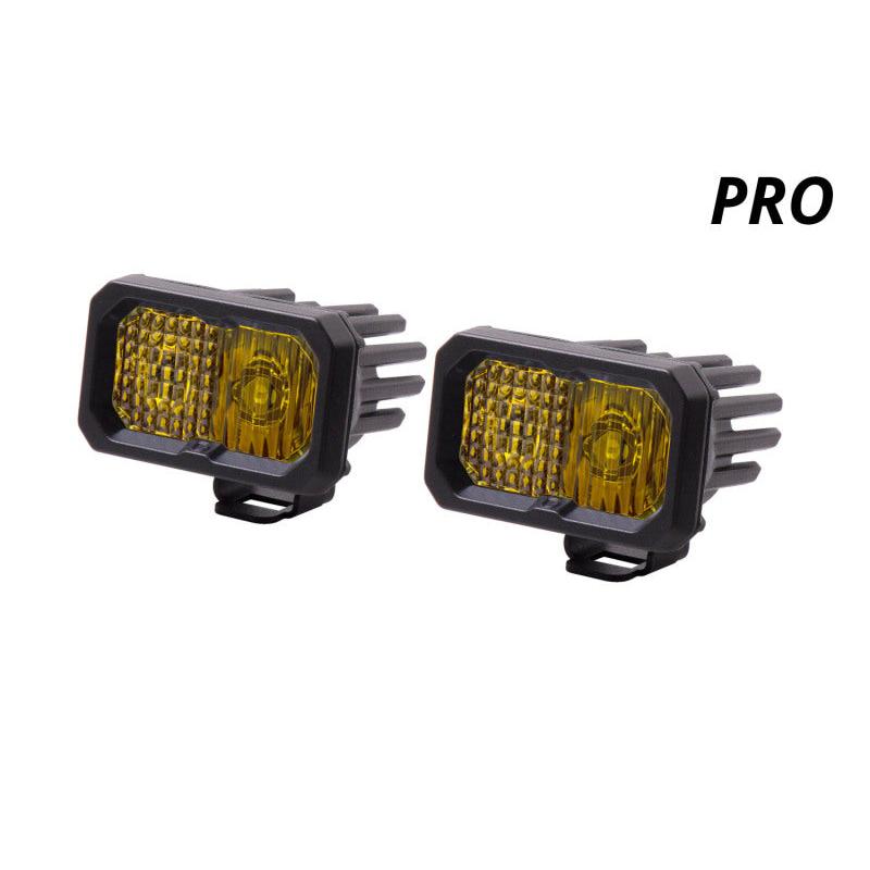 Diode Dynamics Stage Series 2 In LED Pod Pro - Yellow Fog Standard ABL (Pair)-Light Accessories and Wiring-Diode Dynamics-691026125978-