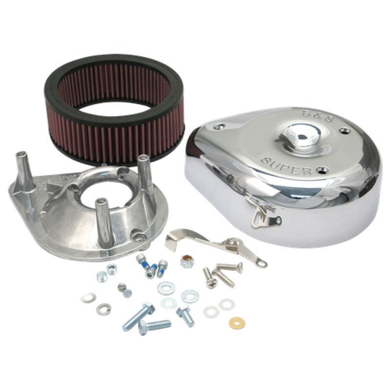 S&S Cycle 55-84 BT/57-85 Sportster Models Teardrop Air Cleaner Kit for S&S Super E/G Carb-Air Intake Components-S&S Cycle