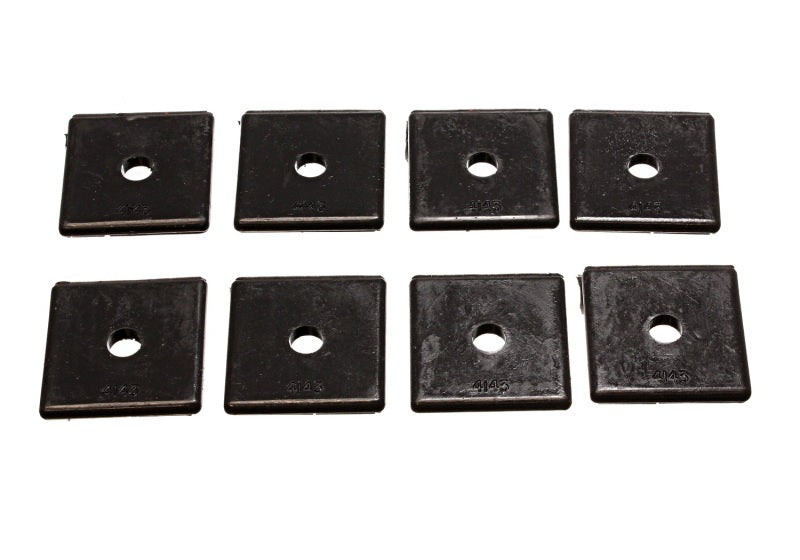 Energy Suspension Pad - Med - 2in SQ x 7/16in ID x 1/4in H - Black Energy Suspension