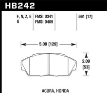Load image into Gallery viewer, Hawk 86-01 Acura (Various) / 88-93 Honda (Various) DTC-60 Race Front Brake Pads Hawk Performance