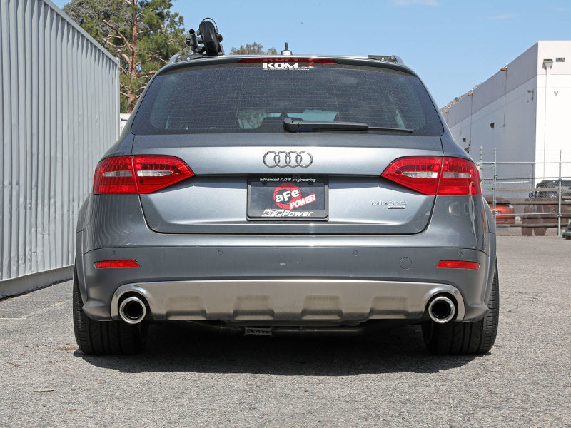 afe MACH Force-Xp 13-16 Audi Allroad L4 SS Axle-Back Exhaust w/ Polished Tips aFe