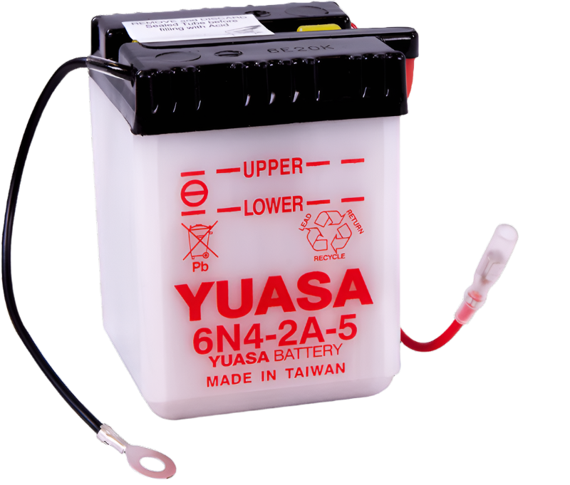 Yuasa 6N4-2A-5 Conventional 6 Volt Battery-Batteries-Yuasa Battery