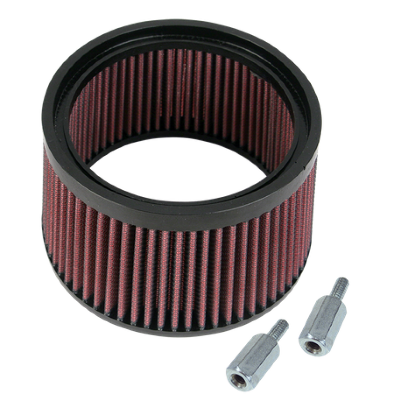 S&S Cycle 1in Taller Pleated Stealth Air Filter Kit S&S Cycle