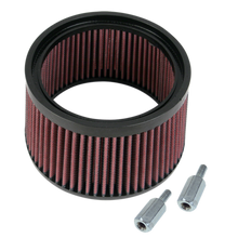 Load image into Gallery viewer, S&amp;S Cycle 1in Taller Pleated Stealth Air Filter Kit S&amp;S Cycle