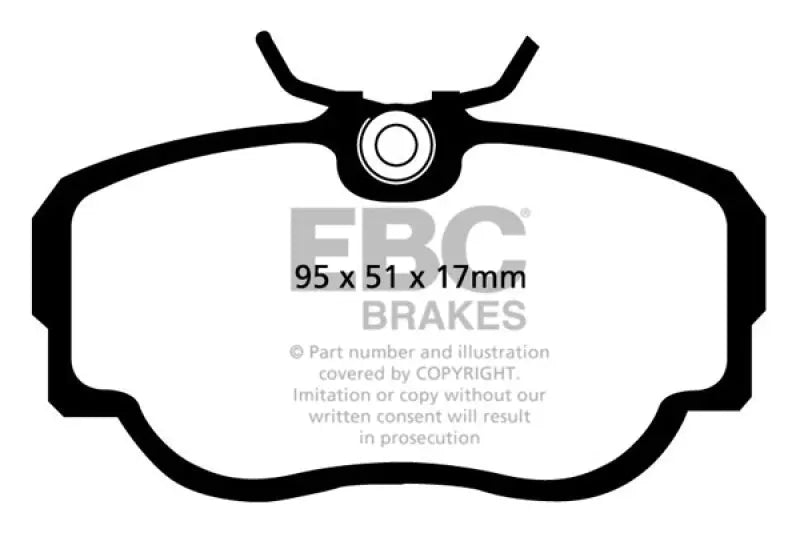 EBC 83-85 BMW 318 1.8 (E30) Redstuff Front Brake Pads EBC
