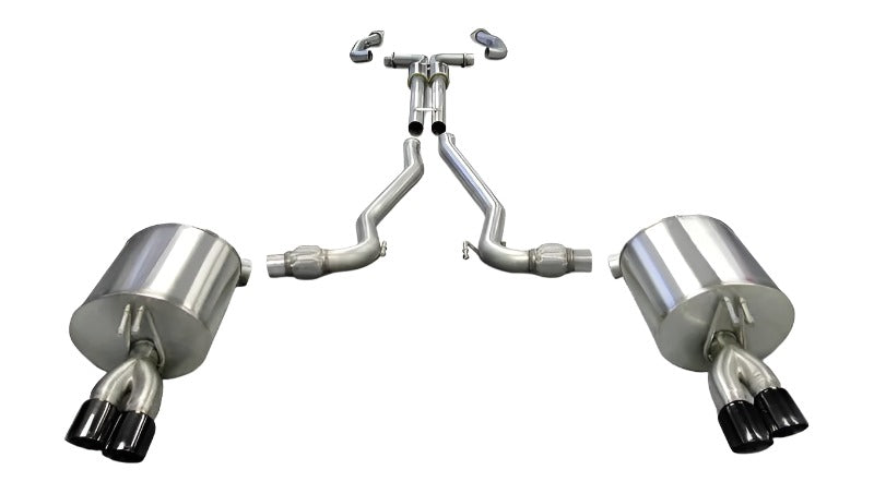 Corsa 08-09 Pontiac G8 GXP 6.0L V8 Sport Cat-Back w/ Dual 3in Black Tips CORSA Performance