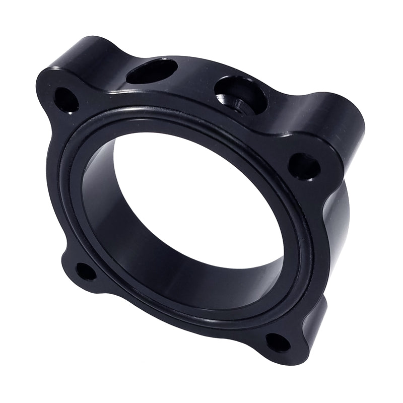 Torque Solution Throttle Body Spacer 2015 Ford Mustang Ecoboost - Black - Black Ops Auto Works