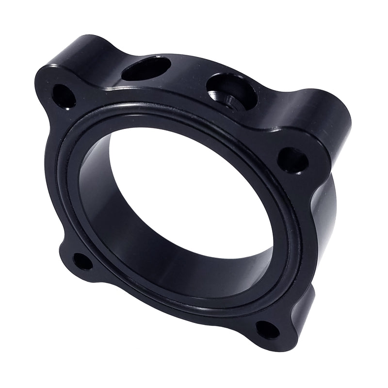 Torque Solution Throttle Body Spacer 2015 Ford Mustang Ecoboost - Black - Black Ops Auto Works