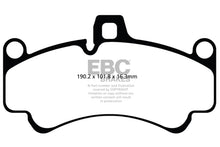 Load image into Gallery viewer, EBC 01-03 Porsche 911 (996) (Cast Iron Rotor only) 3.6 Twin Turbo GT2 Yellowstuff Front Brake Pads-Brake Pads - Performance-EBC