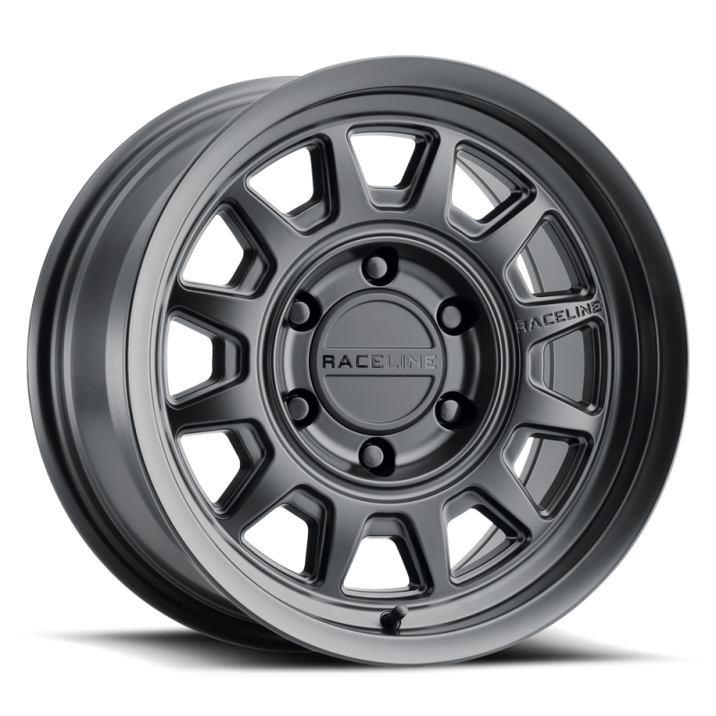Raceline 952B Aero 17x8.5in / 6x139.7 BP / 0mm Offset / 106.1mm Bore - Satin Black Wheel Raceline