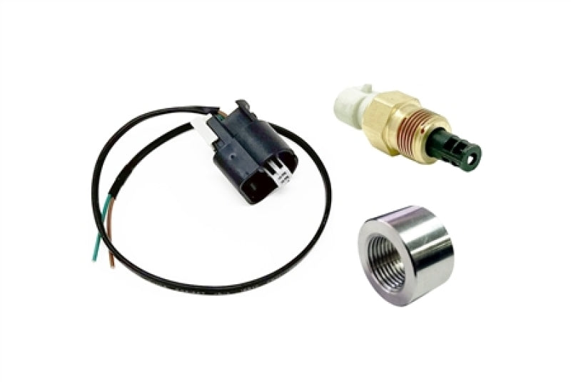 Torque Solution Fast Response SD IAT Sensor Kit GM Style IAT Sensor w/ Pigtail & Aluminum Weld Bung - Black Ops Auto Works