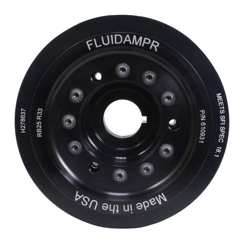 Fluidampr 94-99 Nissan Skyline R33 RB25DET (Non NEO) Steel Internally Balanced Damper - Black Ops Auto Works