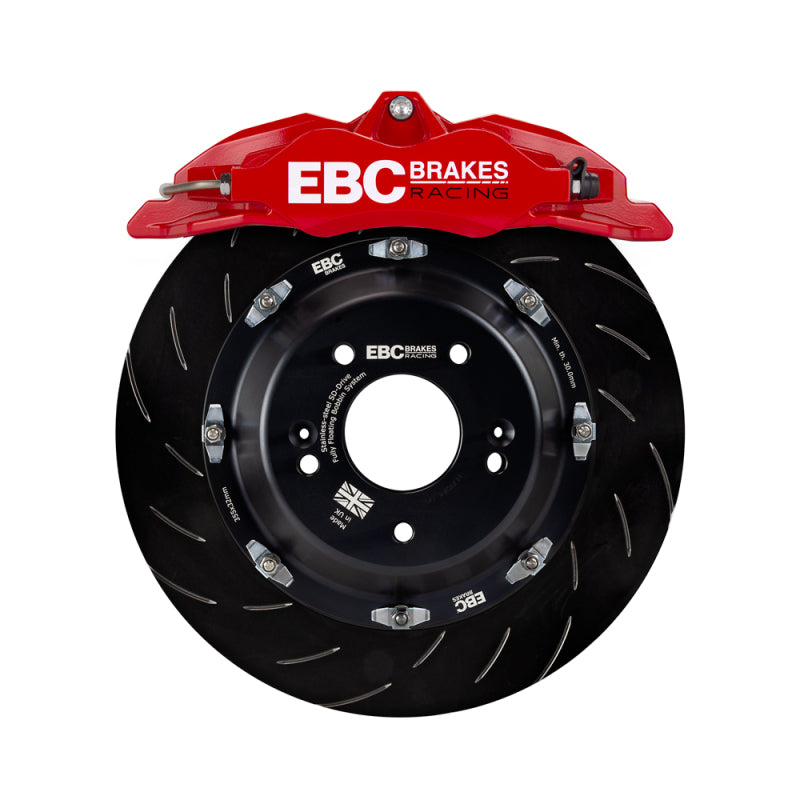 EBC Racing 13-19 Volkswagen Golf GTI Red 6 Piston Apollo Calipers 355mm Rotors Front Big Brake Kit-Big Brake Kits-EBC