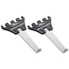 Load image into Gallery viewer, Ford Racing Logo Wire Loom Chome Base/Black Ford Racing