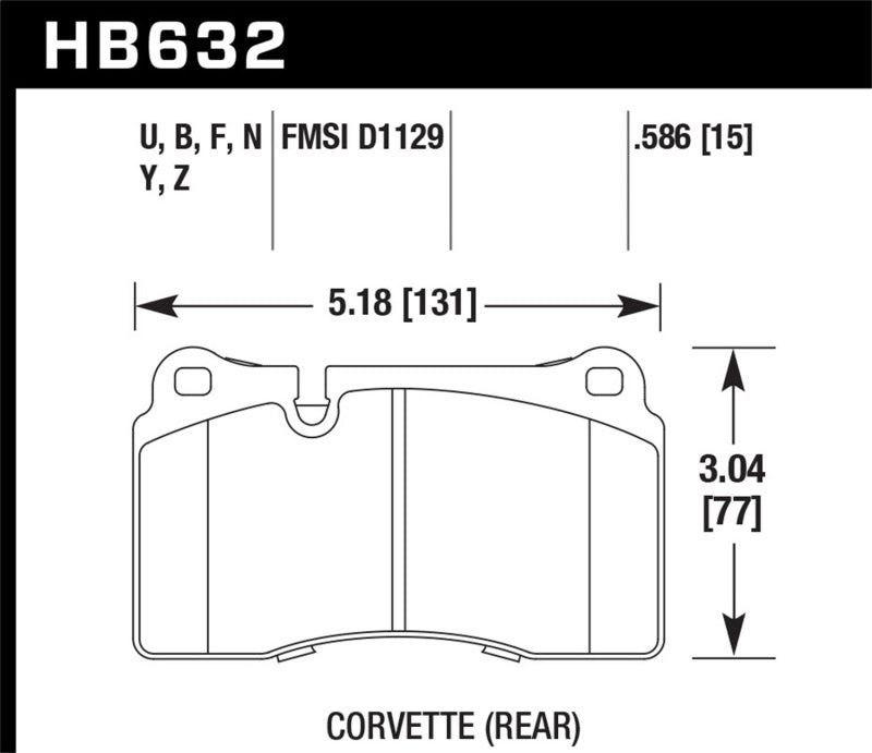 Hawk 2005 Aston Martin DB9 LTS Street Front Brake Pads-Brake Pads - OE-Hawk Performance