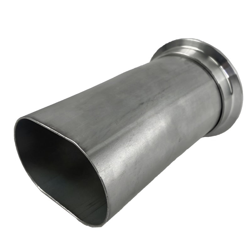 Granatelli 3.0in Round to 3.0in Oval Exhaust Adapter w/V-Band Granatelli Motor Sports