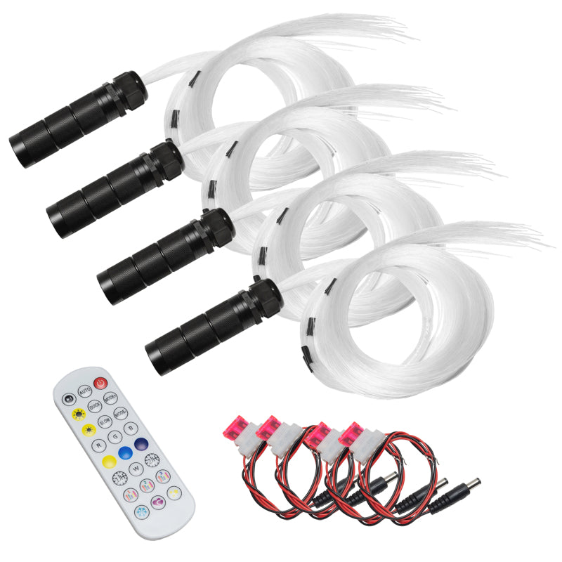 Oracle Lighting Fiber Optic Wheel Liner ColorSHIFT RGBW Kit-40W LED/600 Fibers-Light Accessories and Wiring-ORACLE Lighting