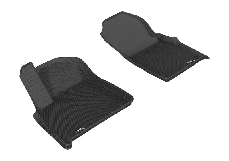 3D MAXpider 2017-2020 Audi Q7/Q8 Kagu 1st Row Floormat - Black 3D MAXpider