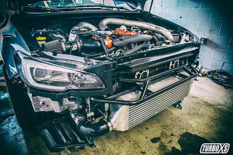Turbo XS FMIC 2015-2017 Subaru STi - Wrinkle Black Pipes Turbo XS