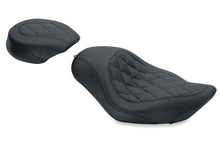 Load image into Gallery viewer, Mustang 04-21 Harley Sportster Wide Tripper Solo Seat Diamond Stitch - Black Mustang Motorcycle