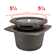 Load image into Gallery viewer, DEI Speaker Baffles 5.25in Round 6.5in Wide 6.5 Height 2.5in Deep Pair - Black Ops Auto Works