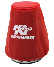 Load image into Gallery viewer, K&amp;N Red Drycharger 5.25in x 3in Round Tapered Air Filter Wrap