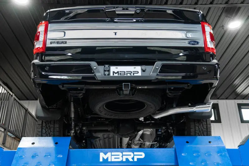 MBRP 2021+ Ford F-150 Powerboost Hybrid 3in Single Side Exit - Aluminized Steel MBRP