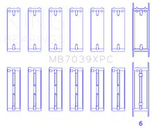 Load image into Gallery viewer, King BMW M20/M50 2.0L/2.5L/2.7L Crankshaft Main Bearings Set (Size .026) - 7 Pairs Coated-Bearings-King Engine Bearings