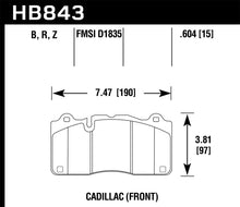 Load image into Gallery viewer, Hawk 2016 Cadillac CTS DTC-60 Race Front Brake Pads Hawk Performance
