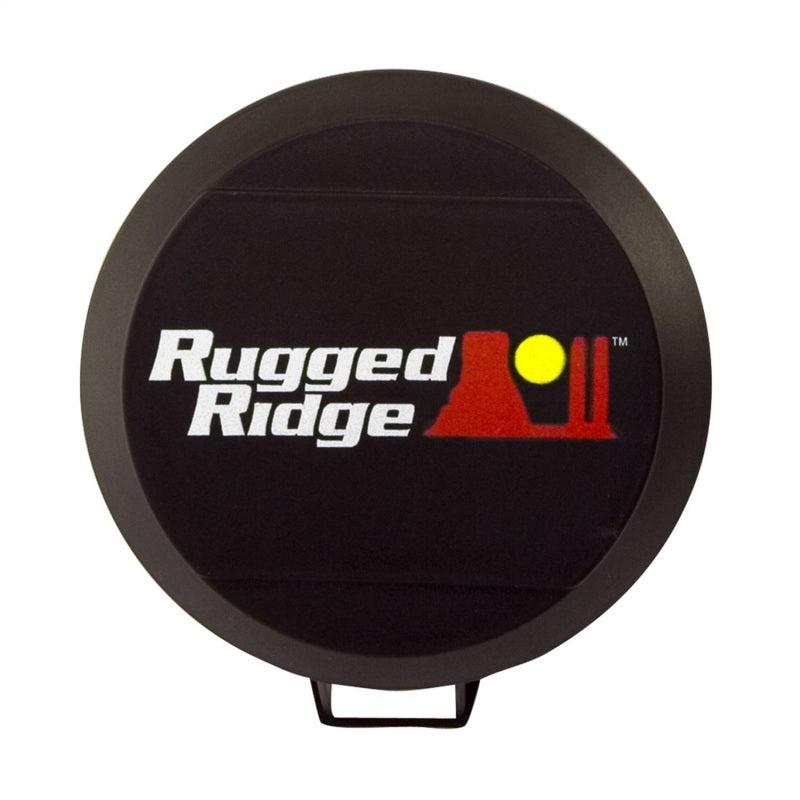 Rugged Ridge 6in HID Off Road Light Cover Black Rugged Ridge