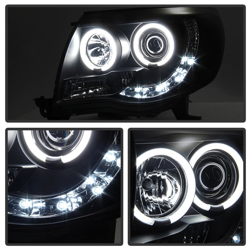 Spyder Toyota Tacoma 05-11 Projector Headlights CCFL Halo LED Blk Smke PRO-YD-TT05-CCFL-BSM SPYDER