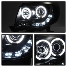 Load image into Gallery viewer, Spyder Toyota Tacoma 05-11 Projector Headlights CCFL Halo LED Blk Smke PRO-YD-TT05-CCFL-BSM SPYDER
