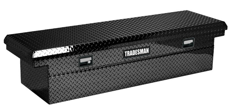 Tradesman Aluminum Economy Cross Bed Low-Profile Truck Tool Box (70in.) - Black-Truck Boxes & Storage-Tradesman
