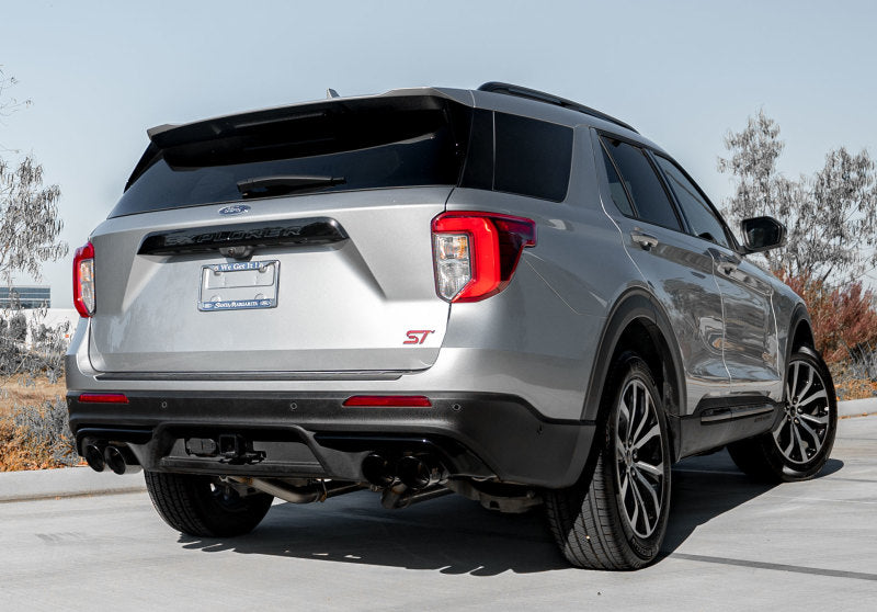 MagnaFlow 20-21 Ford Explorer 3.0L V6 Dual Exit Quad Black Chrome Tip Street Series Cat-Back Exhaust Magnaflow