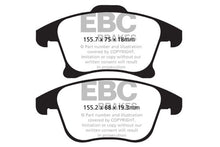 Load image into Gallery viewer, EBC 13+ Ford Fusion 1.6 Turbo Redstuff Front Brake Pads-Brake Pads - Performance-EBC