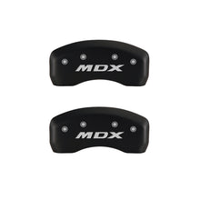 Load image into Gallery viewer, MGP 4 Caliper Covers Engraved Front Acura Engraved Rear MDX Red finish silver ch MGP