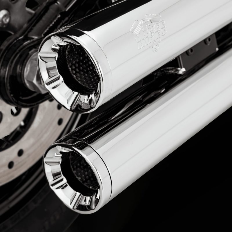 Vance & Hines HD Softail 18-22 Eliminator S/OS Chrome Slip-On Exhaust Vance and Hines