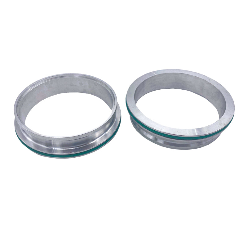 Granatelli Aluminum Dual Seal Clamp 4.0in Weld-on Ferrule Set Granatelli Motor Sports