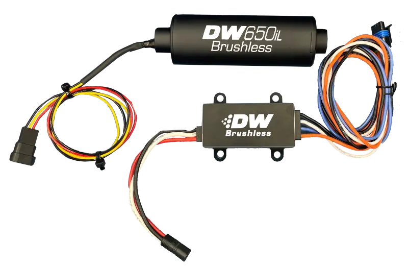 DeatschWerks DW650iL Series 650LPH In-Line External Fuel Pump w/ PWM Controller DeatschWerks