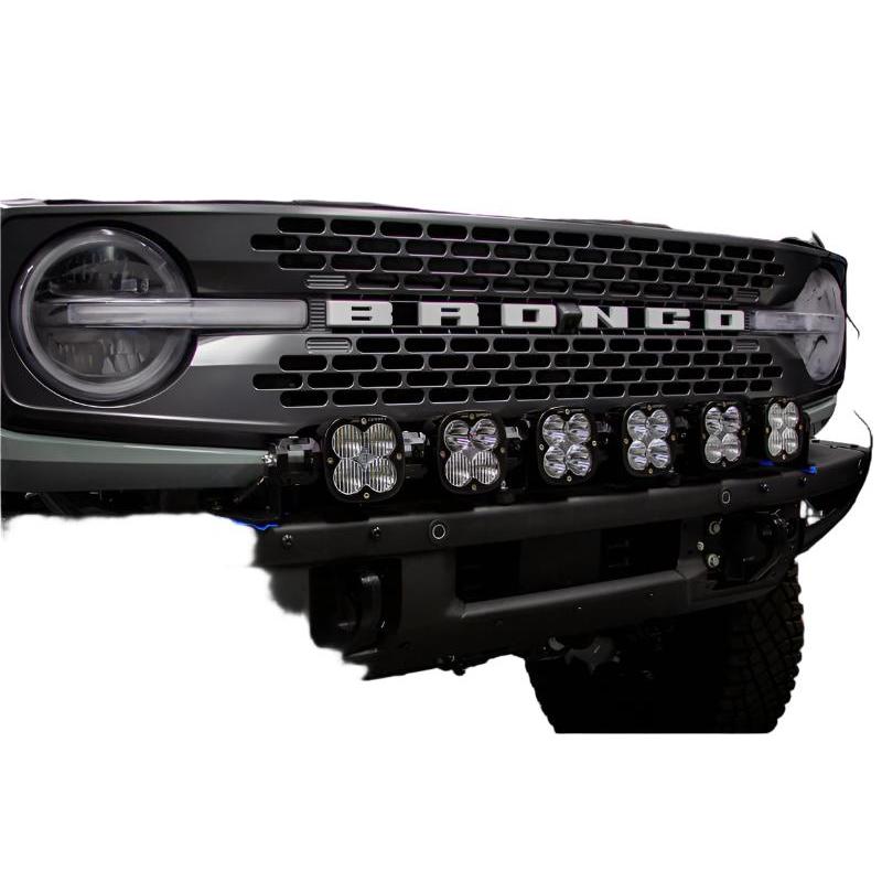 Baja Designs 2021+ Ford Bronco 6 XL Linkable Light Bar Kit Plastic Bumper Mount-Light Bars & Cubes-Baja Designs-810031744114-